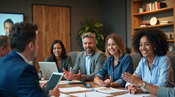 Campagne efficace : les étapes essentielles pour réussir votre stratégie de communication Groupe de professionnels en réunion de campagne