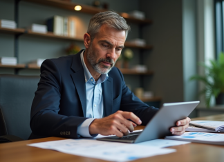 District Programme Manager : comment maximiser l’efficacité financière ? Manager administratif homme en réunion dans un bureau moderne
