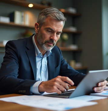 District Programme Manager : comment maximiser l’efficacité financière ? Manager administratif homme en réunion dans un bureau moderne
