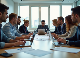 Norme ISO 19011 : Tout savoir sur cette norme internationale d’audit Réunion d'affaires avec équipe diverse en bureau moderne